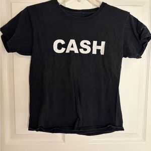 Ash Black Graphic 'CASH' Tee
